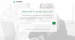 Desktop Screenshot of bones-fans.com